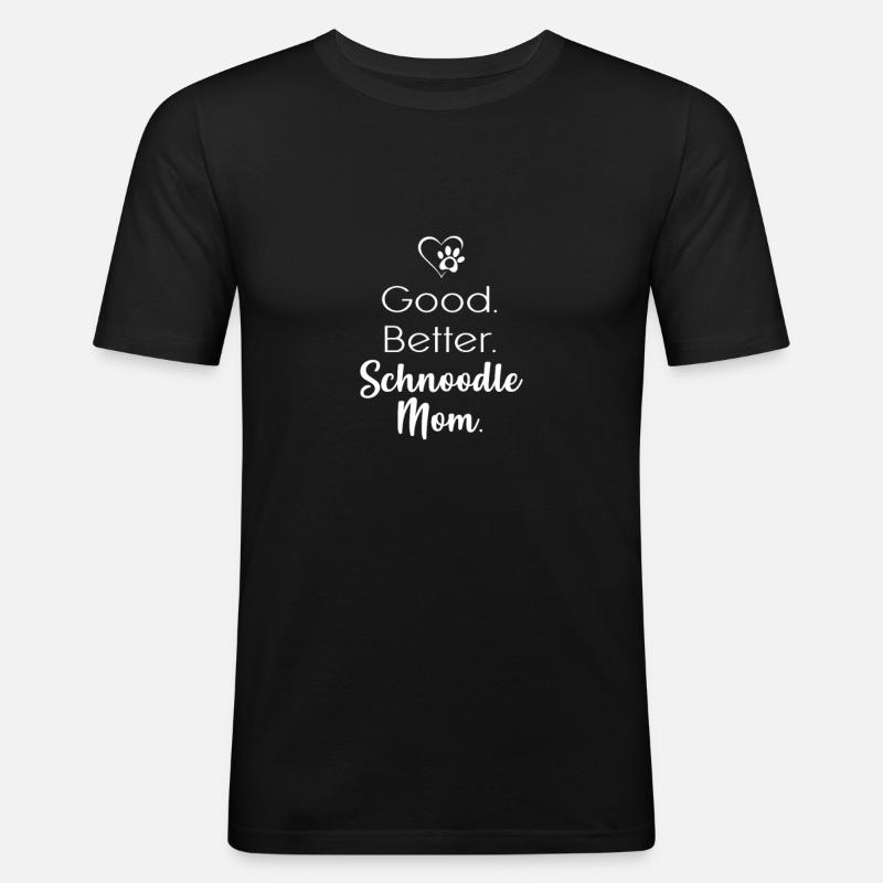 Schnoodle - Männer Slim Fit T-Shirt - Schwarz