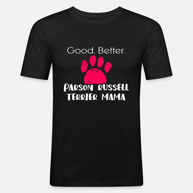 Parson Russell Terrier - Männer Slim Fit T-Shirt - Schwarz