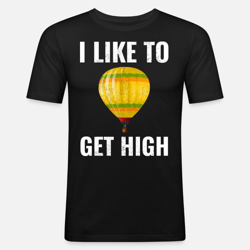 Montgolfière Montgolfière Montgolfière - T-shirt près du corps Homme - noir