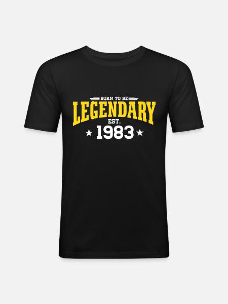 1983_01 - Men's Slim Fit T-Shirt - black