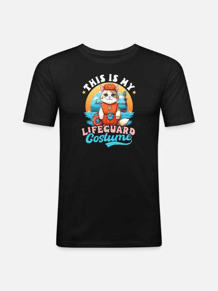 Lifeguard Lifeguard Costume - Men's Slim Fit T-Shirt - black