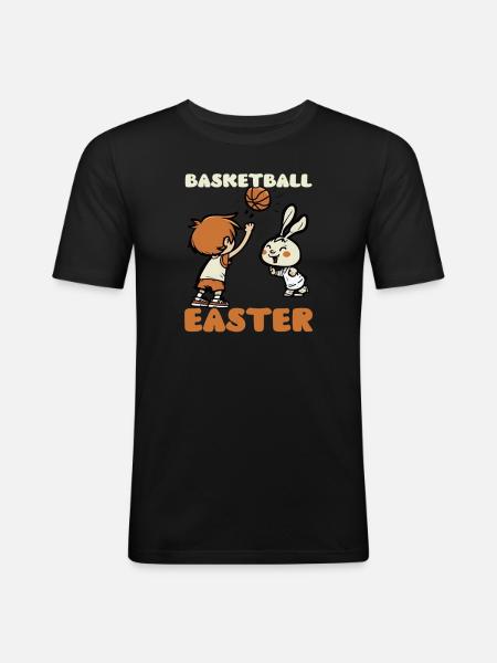 Basketball Easter Basketball Easter - Men's Slim Fit T-Shirt - black