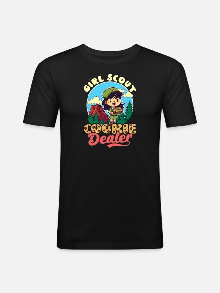Scouting Scouting Girl - Men's Slim Fit T-Shirt - black