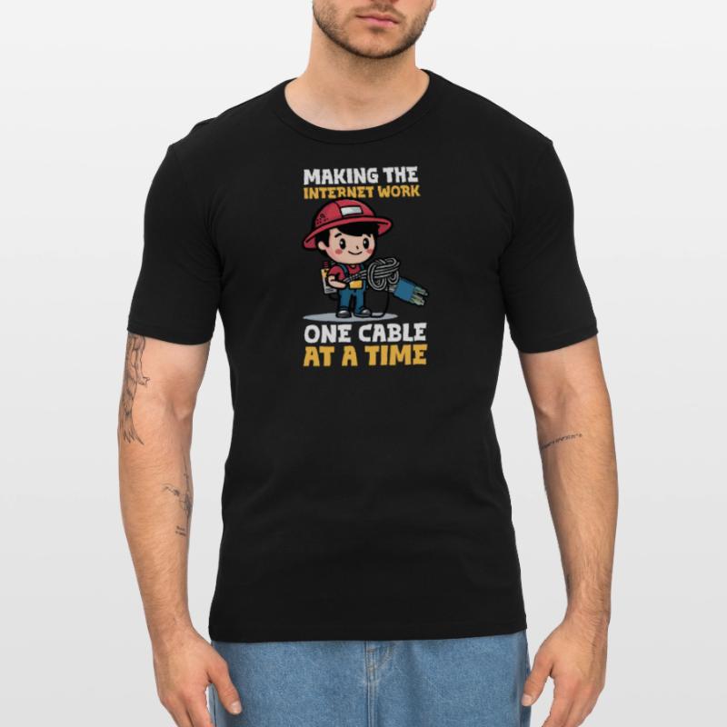 Network Engineering Making Internet Work Men's Slim Fit T-Shirt
