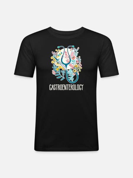 GI Nurse Gastroenterology - Men's Slim Fit T-Shirt - black