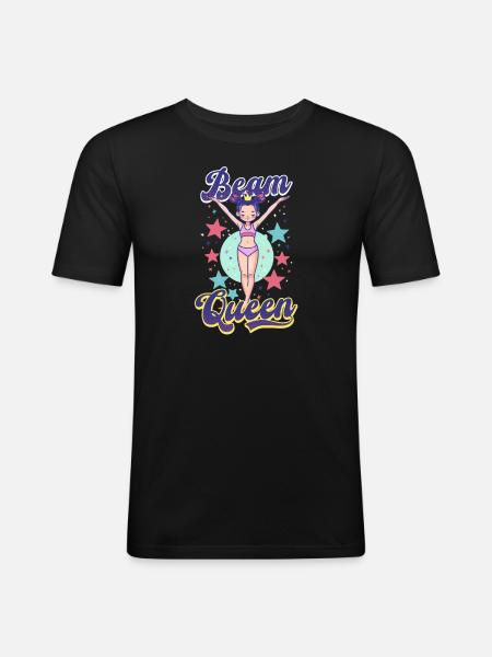 Gymnastics Beam Queen - Men's Slim Fit T-Shirt - black