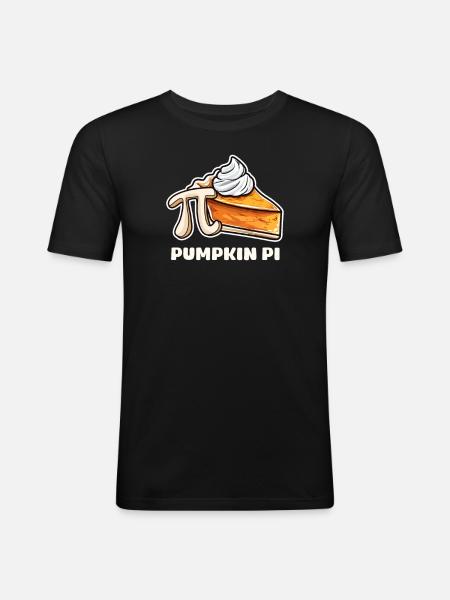 Pumpkin Pie Pumpkin Pi - Men's Slim Fit T-Shirt - black