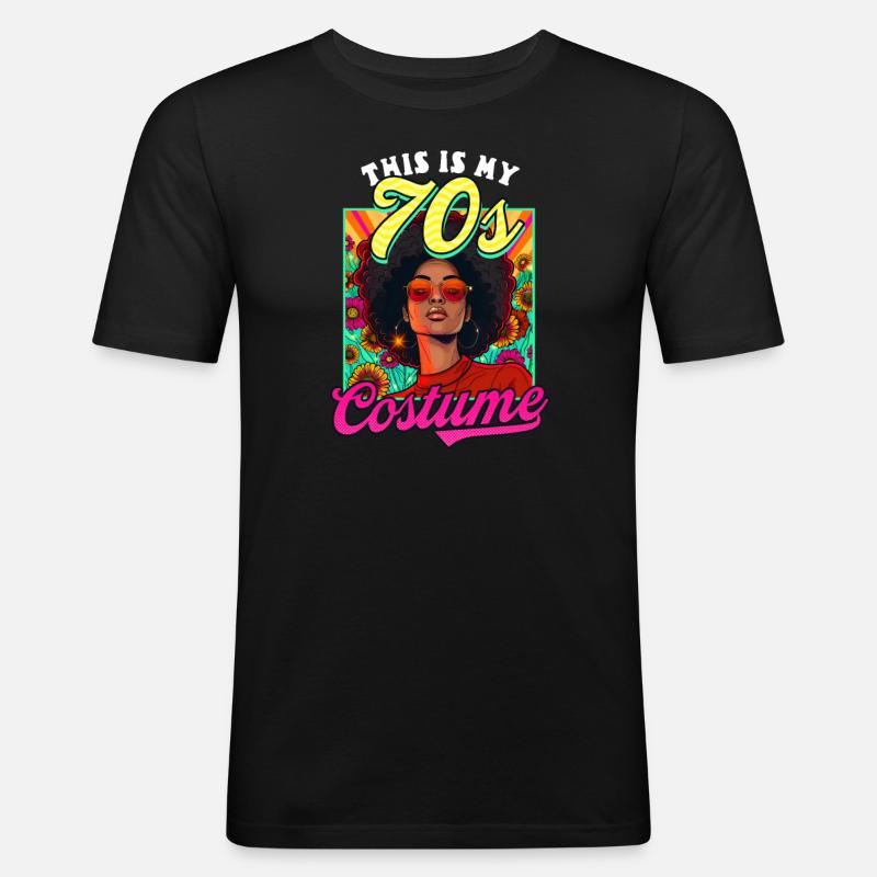This Is My 70s Costume - Men's Slim Fit T-Shirt - black