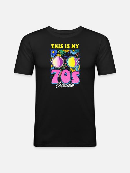 This Is My 70s Costume - Men's Slim Fit T-Shirt - black
