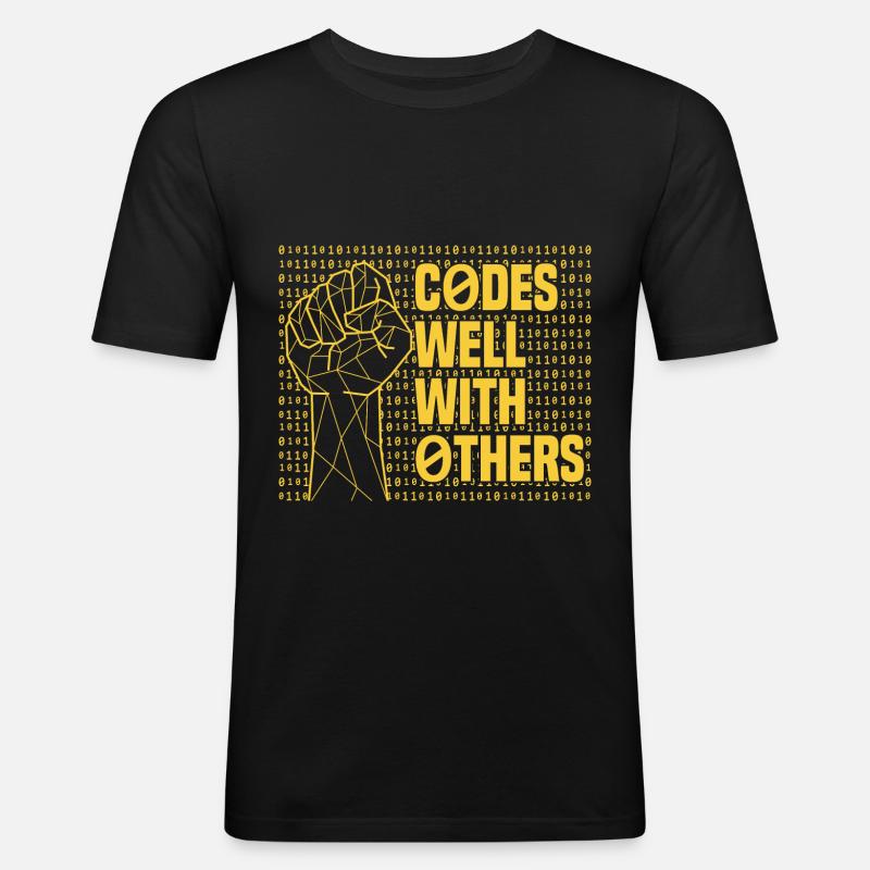 Programmer Coder Software Developer - Men's Slim Fit T-Shirt - black