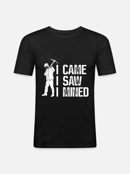 Gold Mining Gold Mine - Men's Slim Fit T-Shirt - black