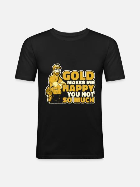 Gold Mining Gold Mine - Men's Slim Fit T-Shirt - black
