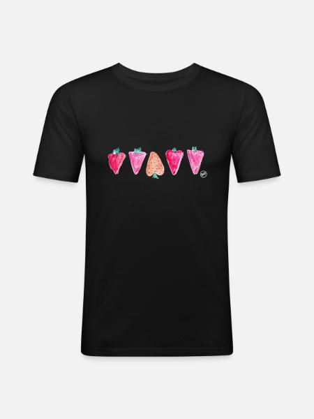 * BAM * be_different - T-shirt près du corps Homme - noir