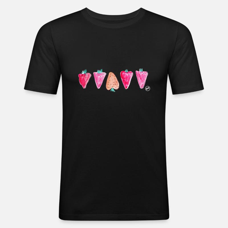 *BAM* be_different - Männer Slim Fit T-Shirt - Schwarz