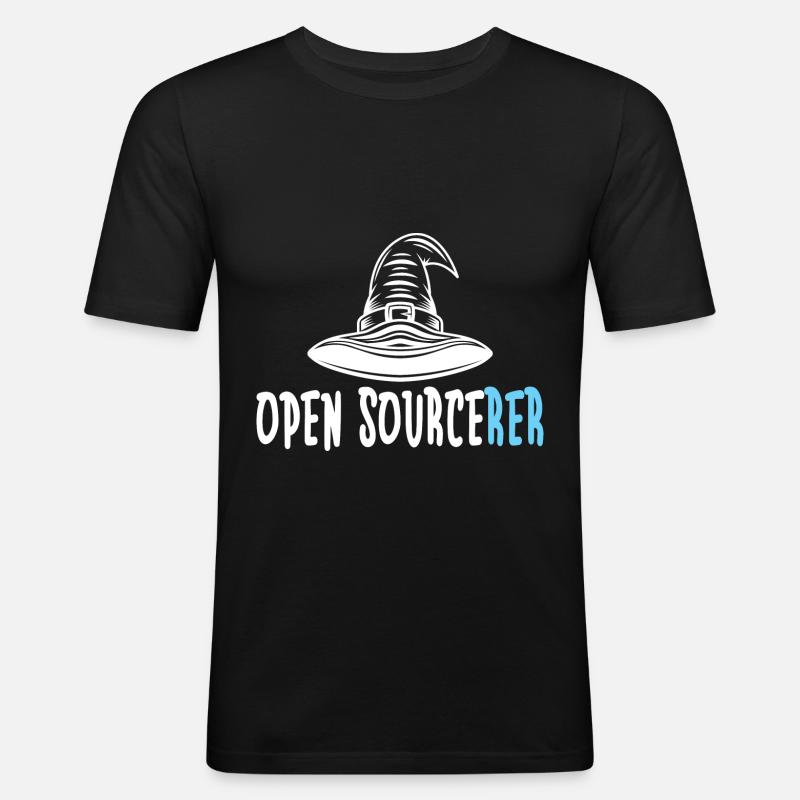 Programmierer Coder Software Entwickler - Männer Slim Fit T-Shirt - Schwarz