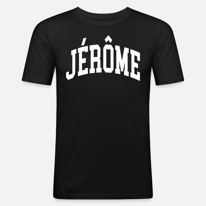 Jérôme - Männer Slim Fit T-Shirt - Schwarz