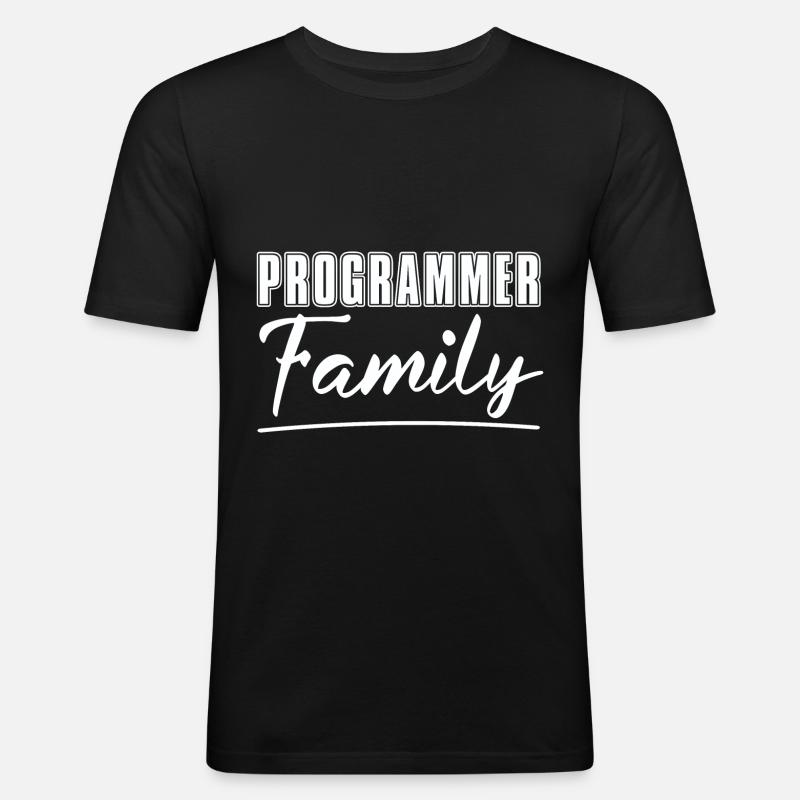 Programmierer Coder Software Entwickler - Männer Slim Fit T-Shirt - Schwarz