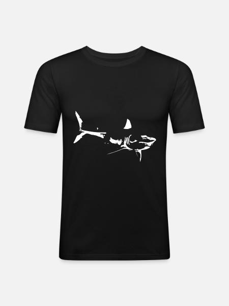 Shark - Men's Slim Fit T-Shirt - black