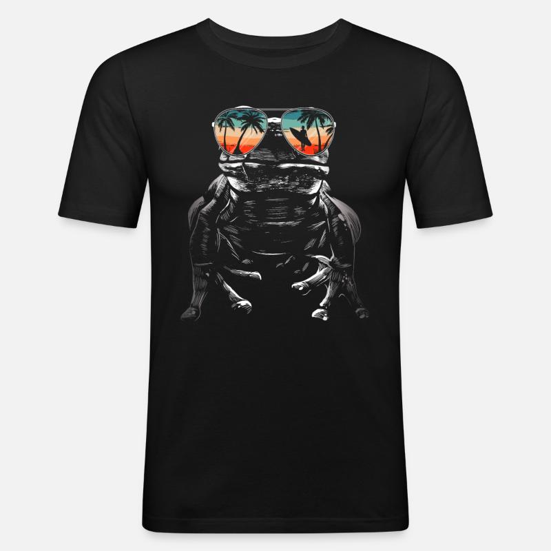 Frog Toad - Men's Slim Fit T-Shirt - black