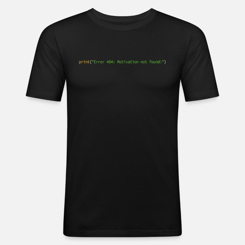 Programmierer Informatiker Nerd Softwareingenieur - Männer Slim Fit T-Shirt - Schwarz
