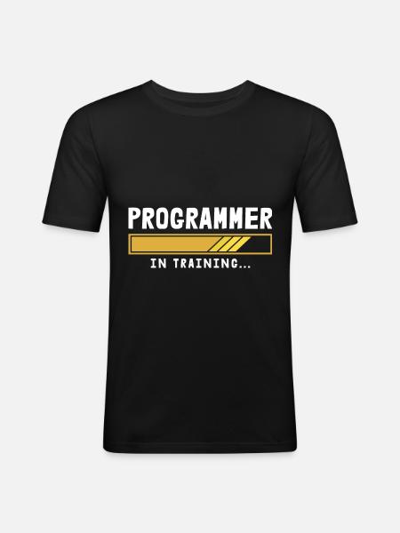 Programmer Coder Software Developer - Men's Slim Fit T-Shirt - black