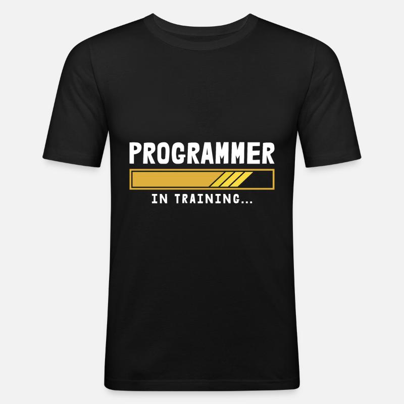 Programmer Coder Software Developer - Men's Slim Fit T-Shirt - black