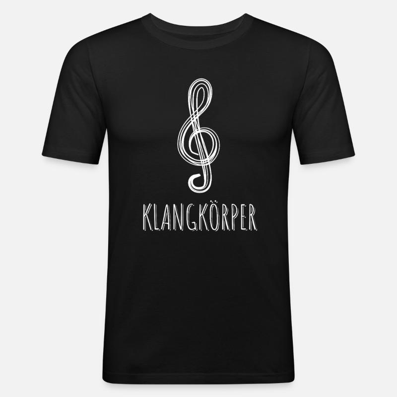 Klangkörper - Dirigent - Chor - Sängerin - Männer Slim Fit T-Shirt - Schwarz