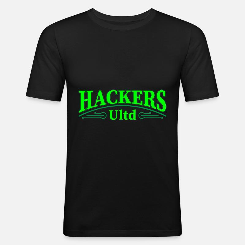 Programmierer Coder Software Entwickler - Männer Slim Fit T-Shirt - Schwarz