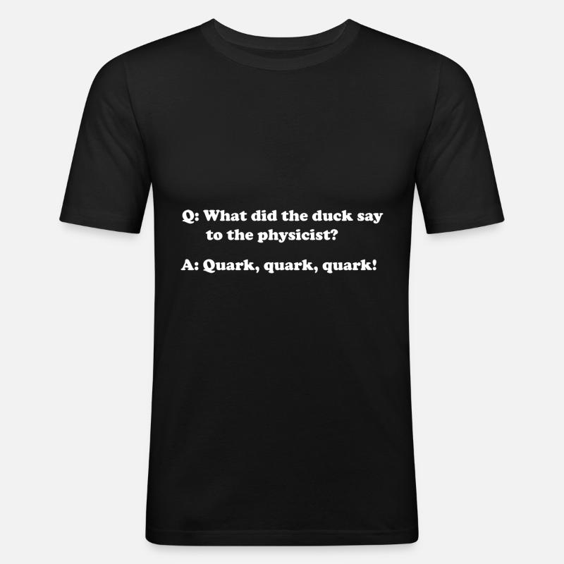 Physik Physiker - Männer Slim Fit T-Shirt - Schwarz