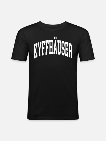 Kyffhäuser - T-shirt près du corps Homme - noir