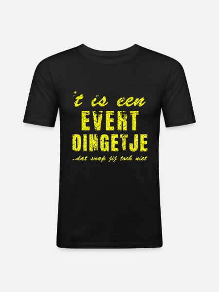 Personalised gifts for Evert - Men's Slim Fit T-Shirt - black