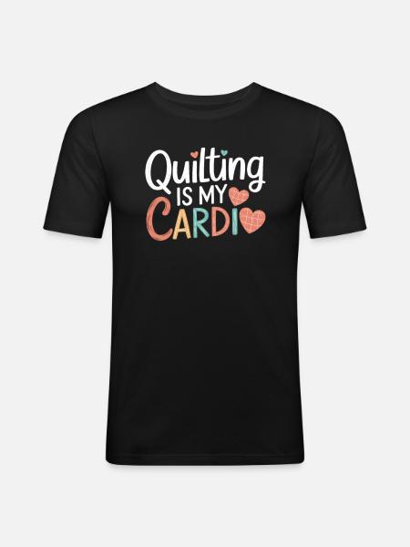 Quilting Quilter Quilt Sewing Sewing - Men's Slim Fit T-Shirt - black