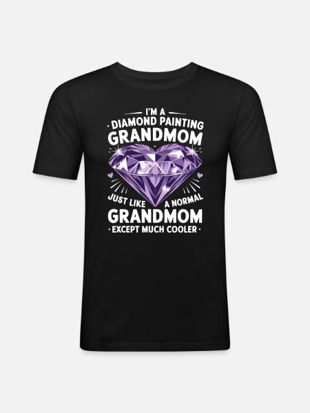 Painting Diamonds Diamond Painting Art - Men's Slim Fit T-Shirt - black