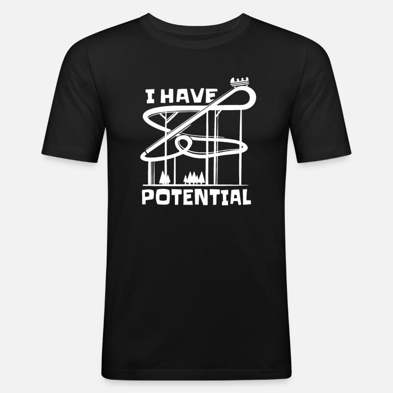 Physik Physiker - Männer Slim Fit T-Shirt - Schwarz