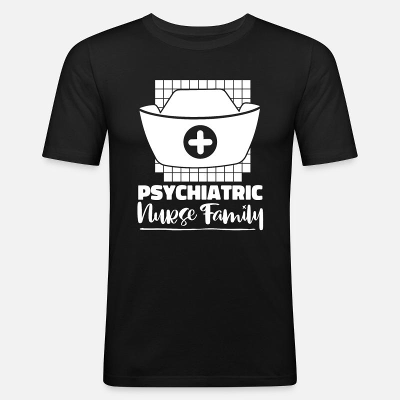 Krankenschwester - Männer Slim Fit T-Shirt - Schwarz