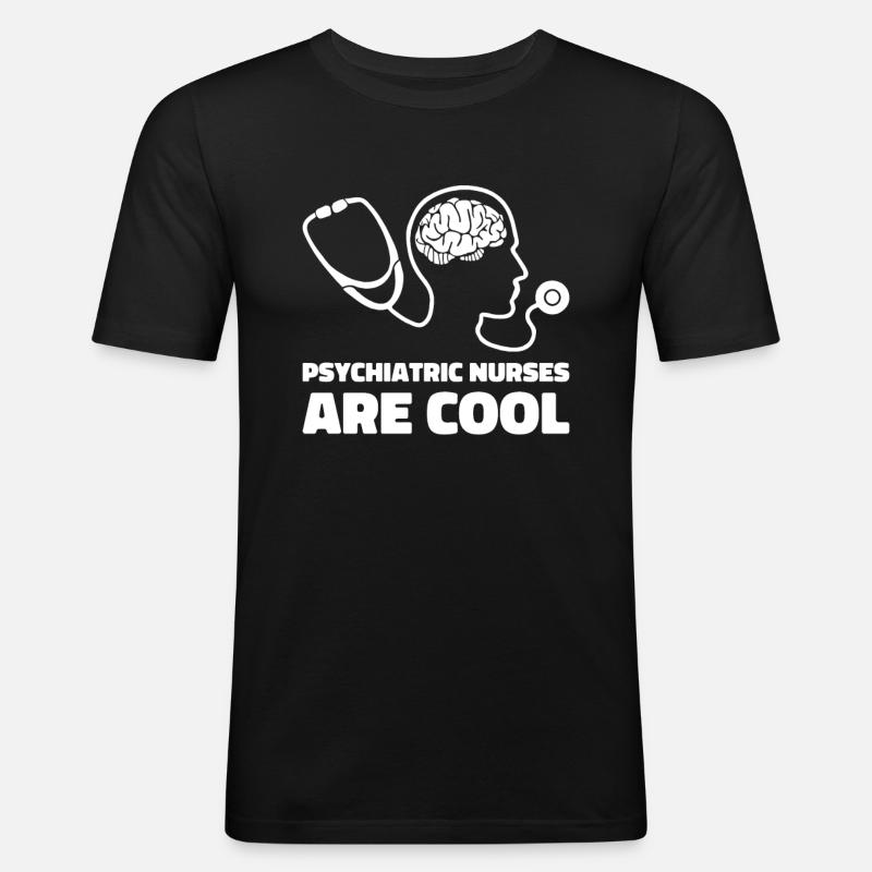 Krankenschwester - Männer Slim Fit T-Shirt - Schwarz