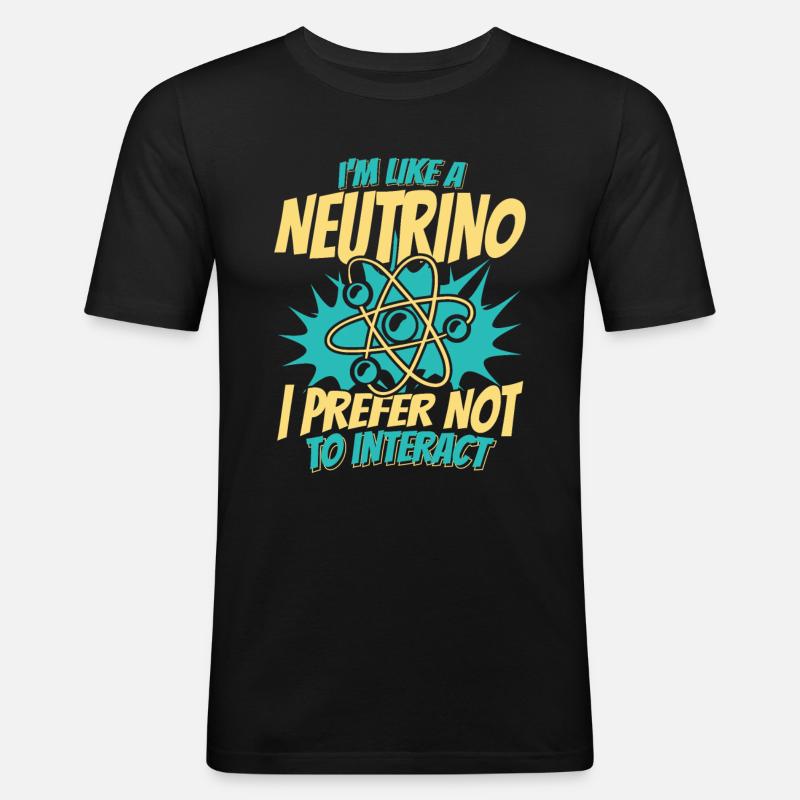 Physik Physiker - Männer Slim Fit T-Shirt - Schwarz