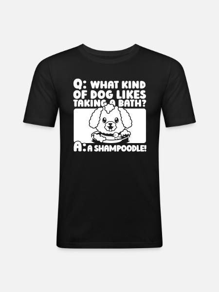 Dog trainer Dog trainer - Men's Slim Fit T-Shirt - black