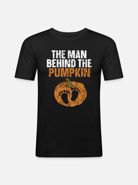 Halloween Pregnancy - Men's Slim Fit T-Shirt - black