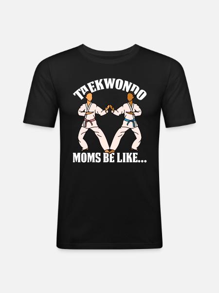 Taekwondo - Men's Slim Fit T-Shirt - black