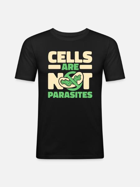 Biology Biologist Cells Molecular Biologist - Men's Slim Fit T-Shirt - black