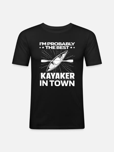Kayakers Funny - Men's Slim Fit T-Shirt - black