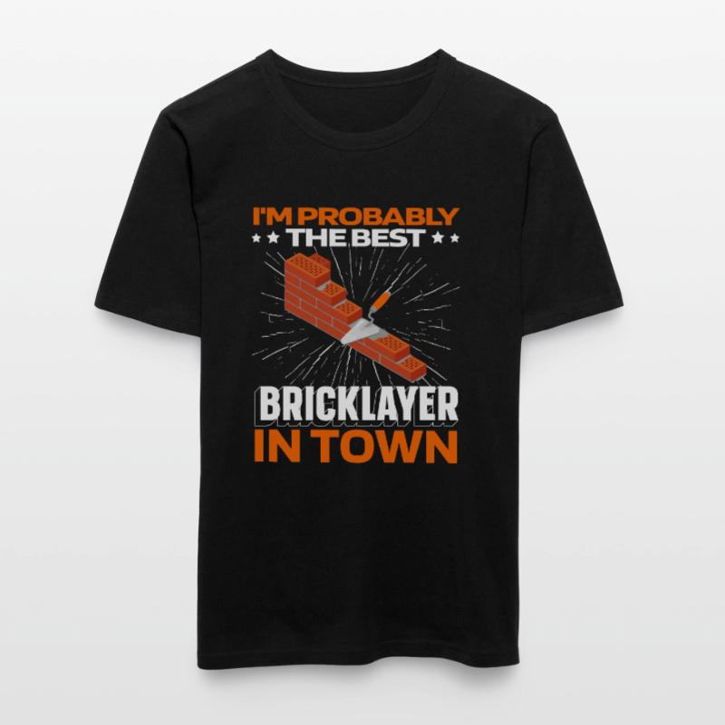 Brique de maçonnerie T-shirt près du corps Homme