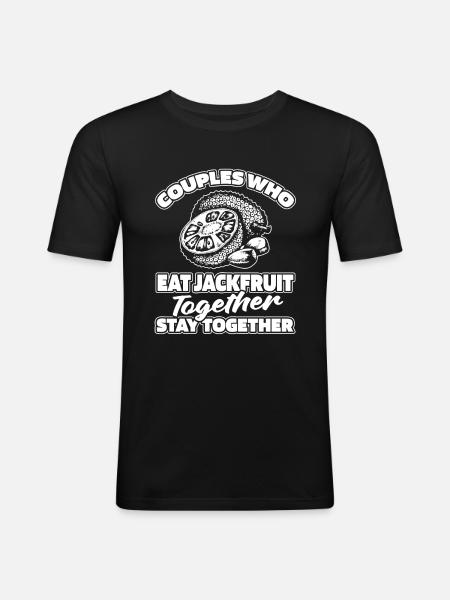 Jackfruit Pair - Men's Slim Fit T-Shirt - black