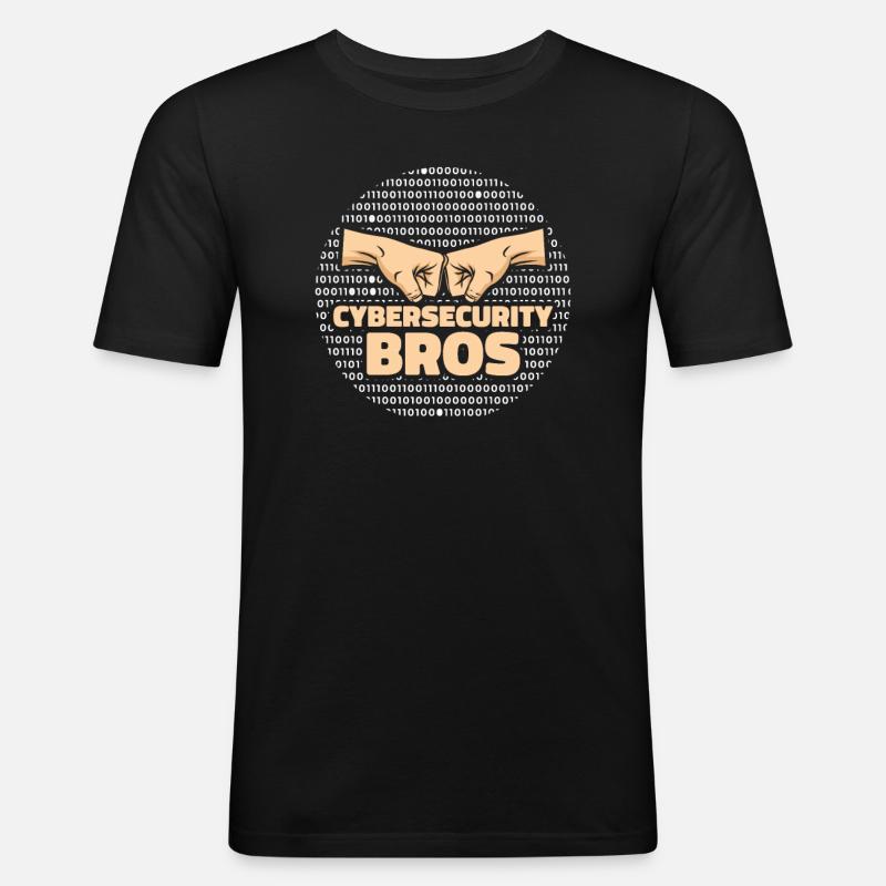 Developer Coder Programmer Security - T-shirt près du corps Homme - noir