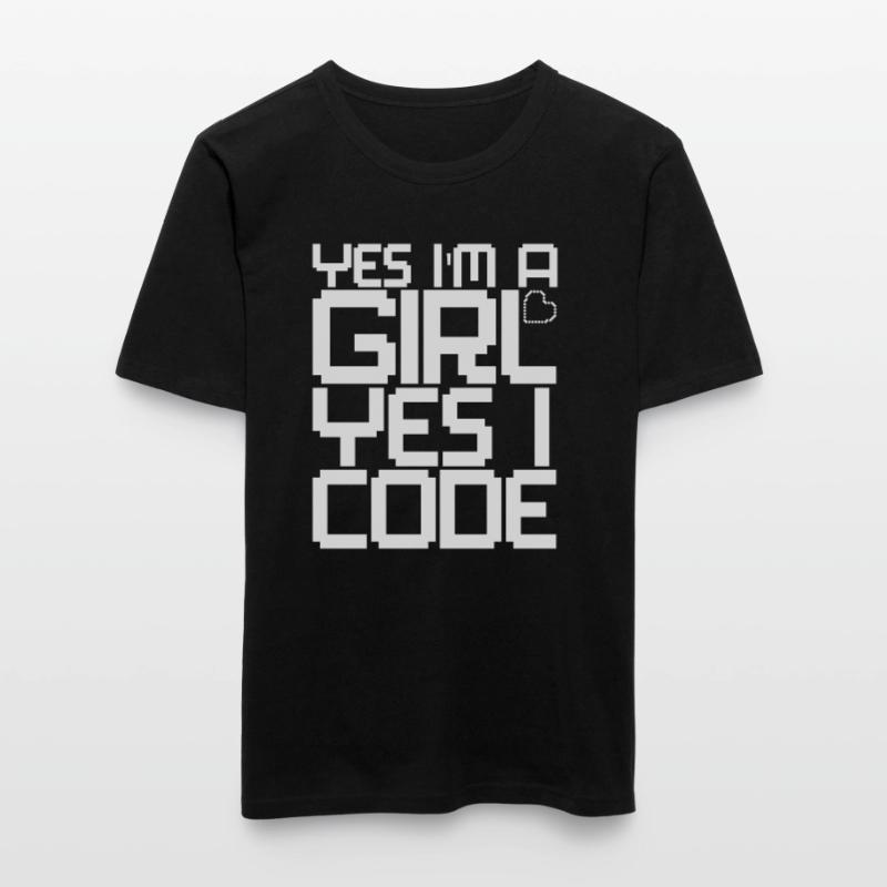 Developer Coder Programmer Girl Men's Slim Fit T-Shirt