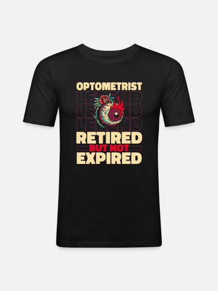 Optician Optician Retired - Men's Slim Fit T-Shirt - black