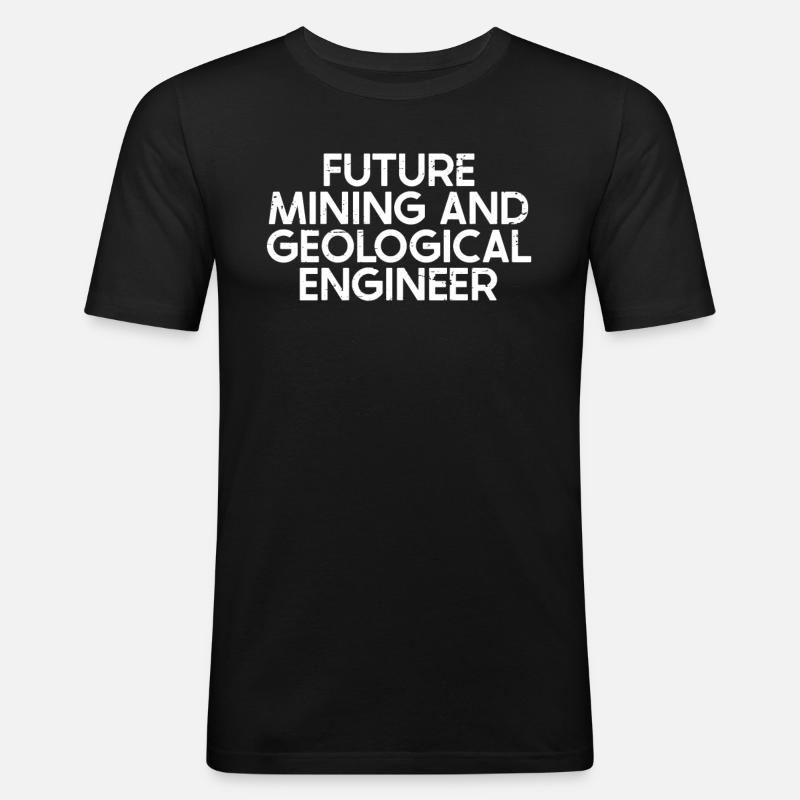 Engineer Mining Engineer - Men's Slim Fit T-Shirt - black