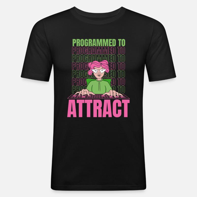 Développeur Coder Programmeur Drôle - T-shirt près du corps Homme - noir