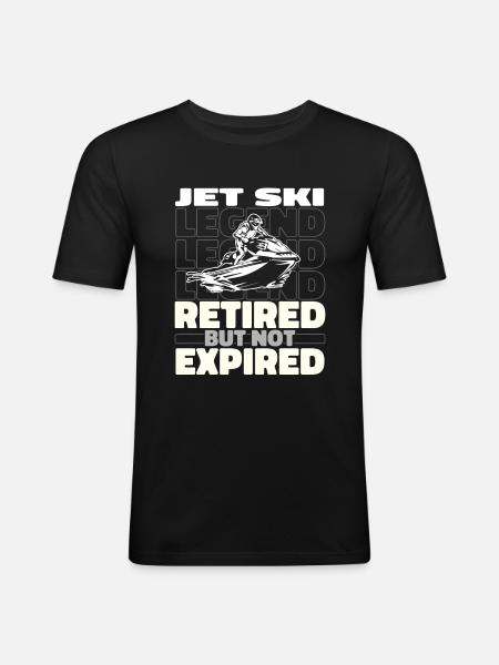 Retired Jet Ski - Men's Slim Fit T-Shirt - black